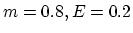 $m=0.8,E=0.2$